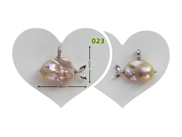 Pearl Fish Necklace – One-of-a-Kind Cute Pearl Pendant - raffiepearls01