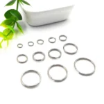Gold & Silver Tone Double-Wire Jump Rings – High-Quality Stainless Steel Jewelry Findings, Perfect with Beading Chains