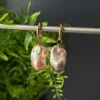 Raffie & Julia Taffy Twist Baroque Pearl Hoop Earrings