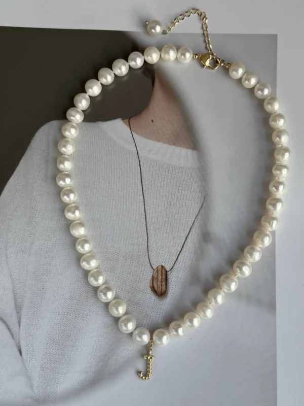 Large Pearl Necklace – AA+ Freshwater Pearls in 3 Sizes - raffiepearls34
