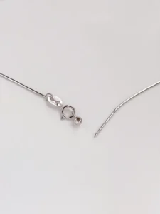 Raffie Pearls All-Purpose Adjustable Pin-Style Sterling Silver Chain Necklace for Women – 18k Gold Plated or S925 Silver, Dainty Thin Necklace for Charms and Pendants, Tangle-Free, Sensitive Skin Friendly, DIY Must-Have, Minimalist Layering Necklace