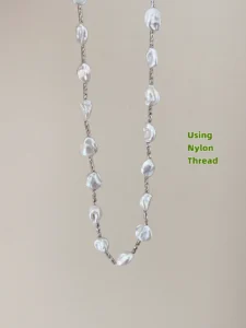 Keshi Pearl Necklace Strung on A Soft Thread