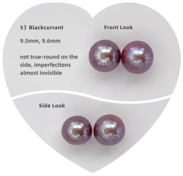 Purple Pearl Earrings – Natural 10mm Pearl Earrings in Sterling Silver - raffiepearls49