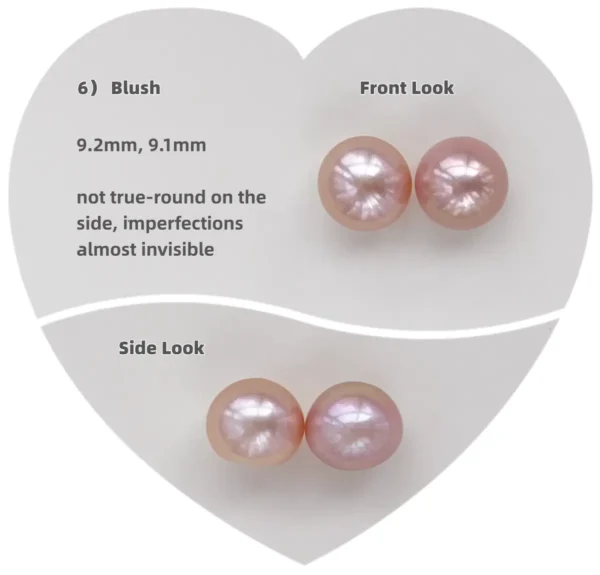 Purple Pearl Earrings – Natural 10mm Pearl Earrings in Sterling Silver - raffiepearls49