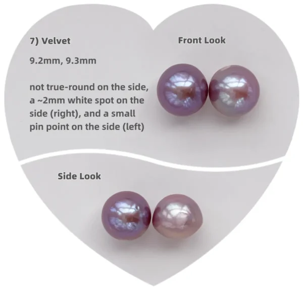 Purple Pearl Earrings – Natural 10mm Pearl Earrings in Sterling Silver - raffiepearls49