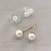 Hypoallergenic Pearl Stud Earrings in Sterling Silver - RaffiePearls60
