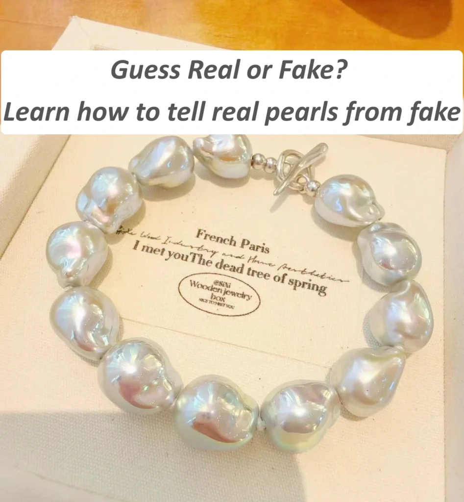 Learn how to tell real pearls from fake
