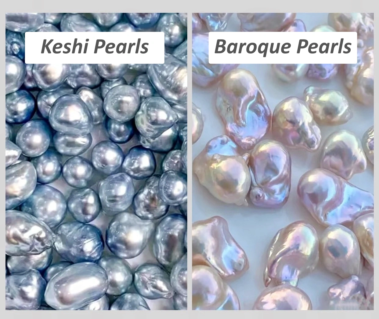 Keshi vs Baroque Pearls