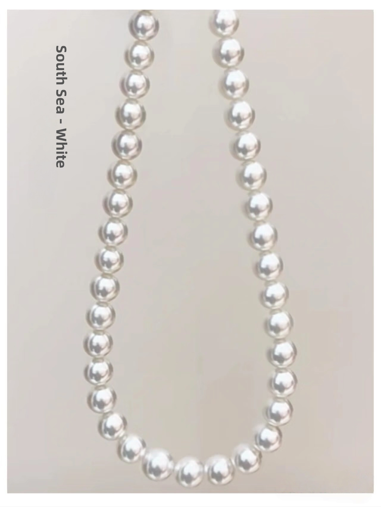 South Sea pearls in white