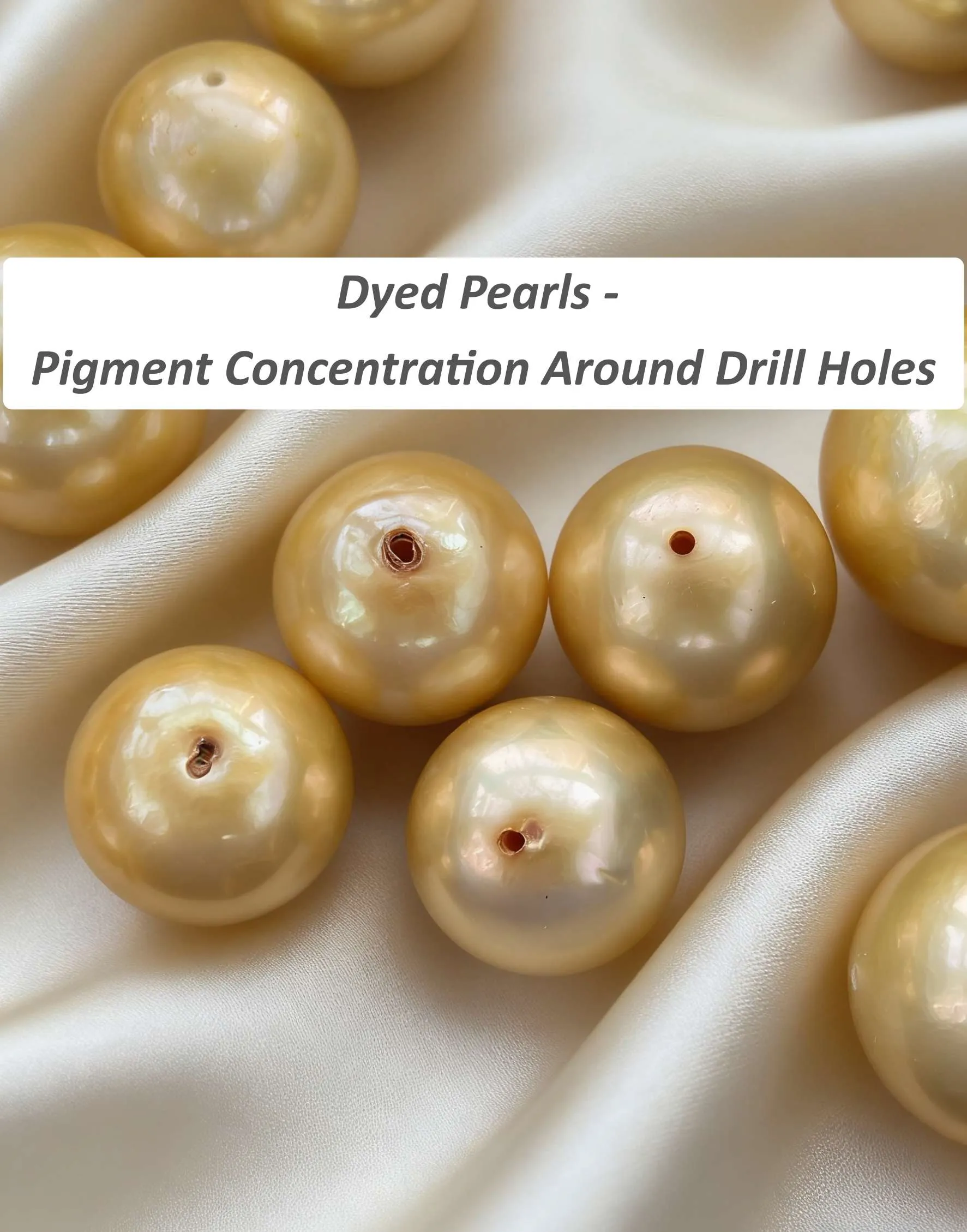 Pigment Concentration Around Pearl Drill Holes