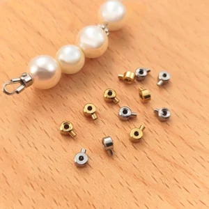 Stainless Steel Stopper Crimp Beads | Easy One-Step Jewelry Finishing
