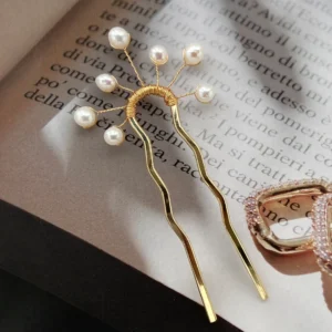Freshwater Pearl Hair Pins Bridal | Handmade Pearl Hair Pin